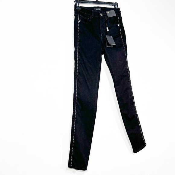 NWT Massimo‎ Duti Black Mid Rise Skinny Zipper Detail Jeans Size EUR 34/US 2 - Picture 2 of 16